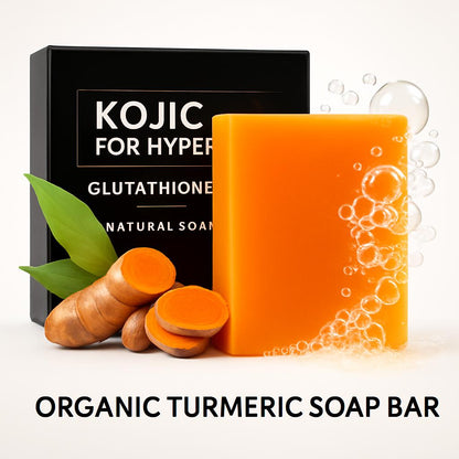 Organic Turmeric Soap Bar - Natural & Biodegradable
