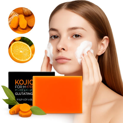 Organic Turmeric Soap Bar - Natural & Biodegradable