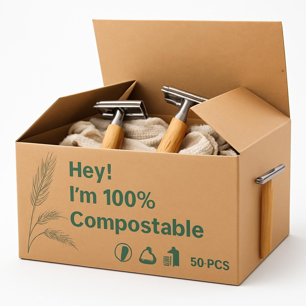 Eco-Friendly Bamboo Safety Razor - Sustainable Shaving Solution