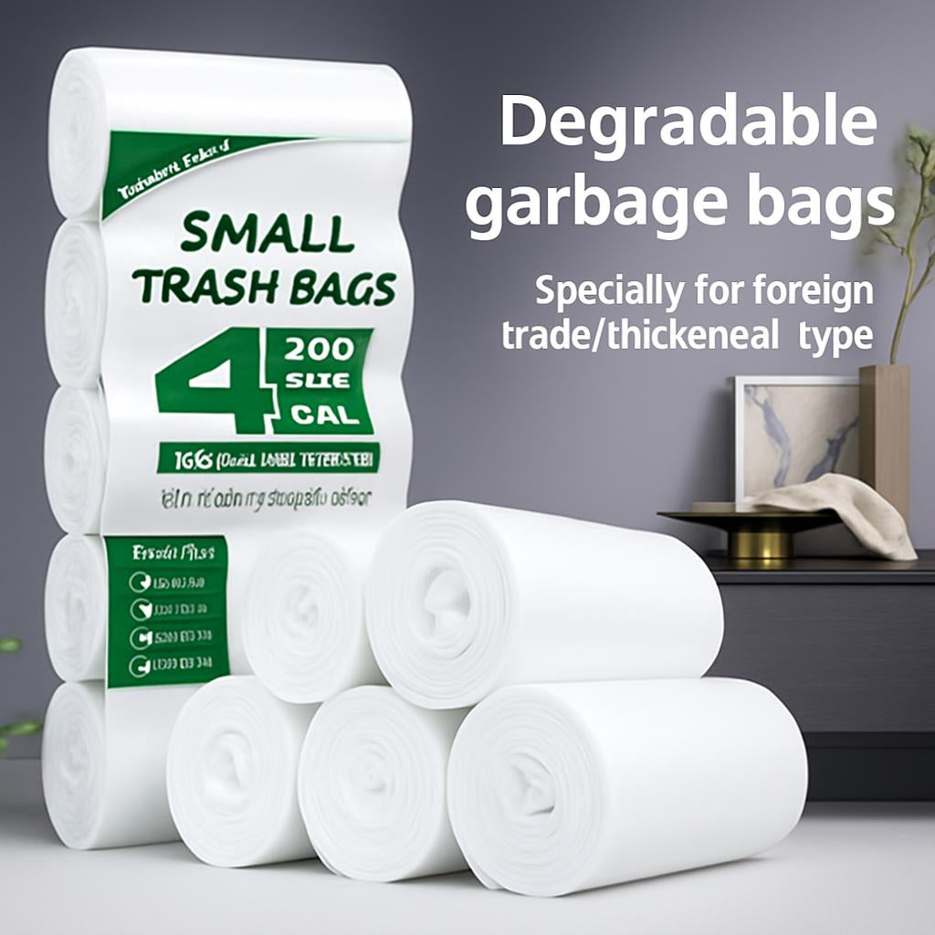 Biodegradable Plant Starch Trash Bags in Roll Format