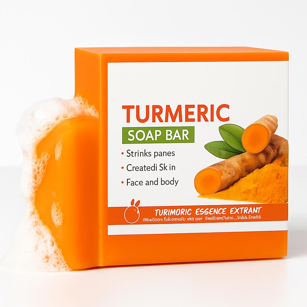 Turmeric Soap Bar - Natural, Biodegradable, Plastic-Free