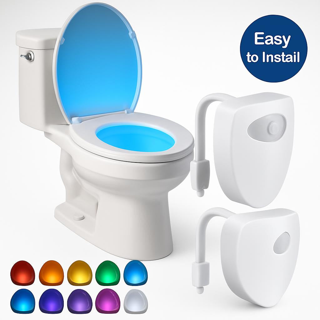 LED Toilet Night Light - Energy-Efficient Bathroom Accessory