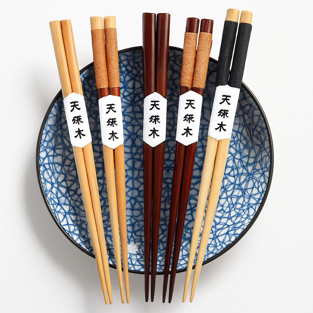 Eco-Friendly Reusable Wooden Chopsticks - Sustainable Dining Utensils