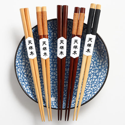 Eco-Friendly Reusable Wooden Chopsticks - Sustainable Dining Utensils