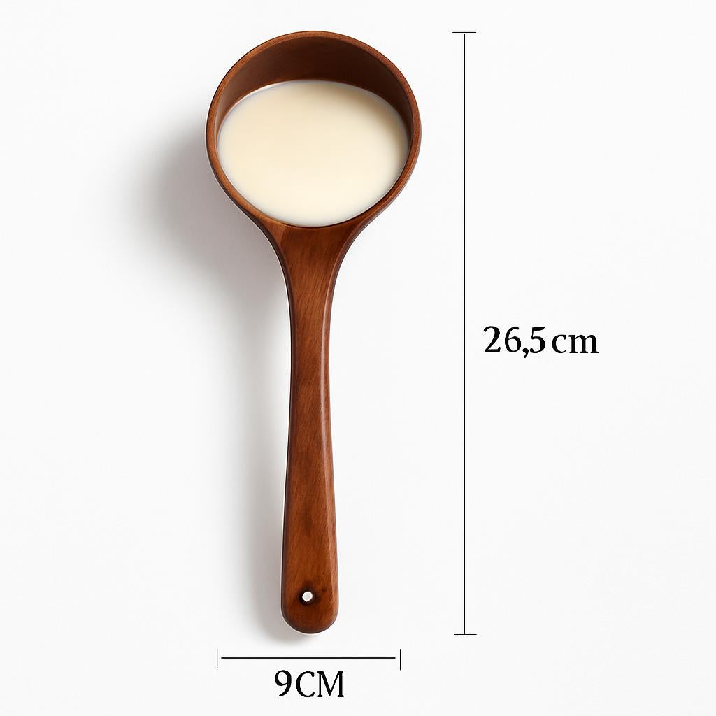 Eco-Friendly Wooden Kitchen Ladles - Sustainable Cooking Utensils