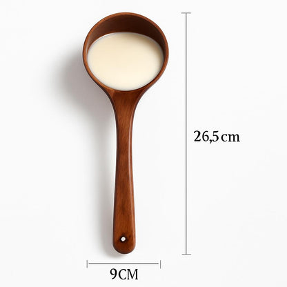 Eco-Friendly Wooden Kitchen Ladles - Sustainable Cooking Utensils