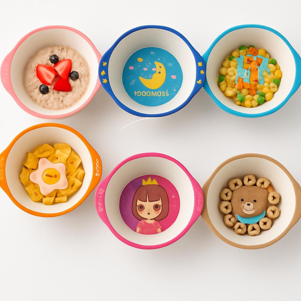 Eco-Friendly Children's Bowls with Animal Designs