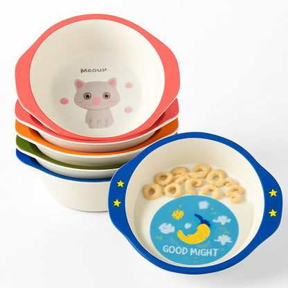Eco-Friendly Children's Bowls with Animal Designs