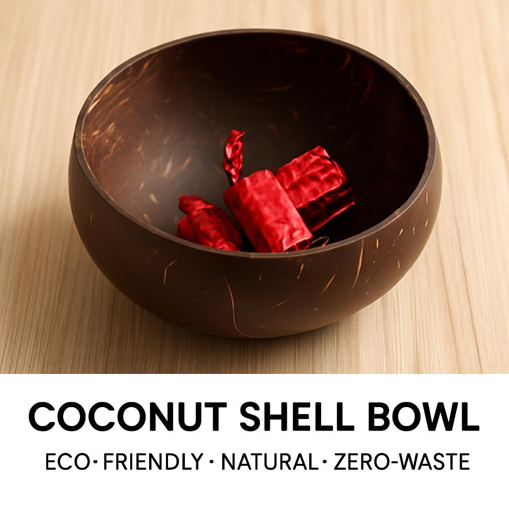 Eco-Friendly Coconut Shell Bowl - Sustainable, Natural, Zero-Waste