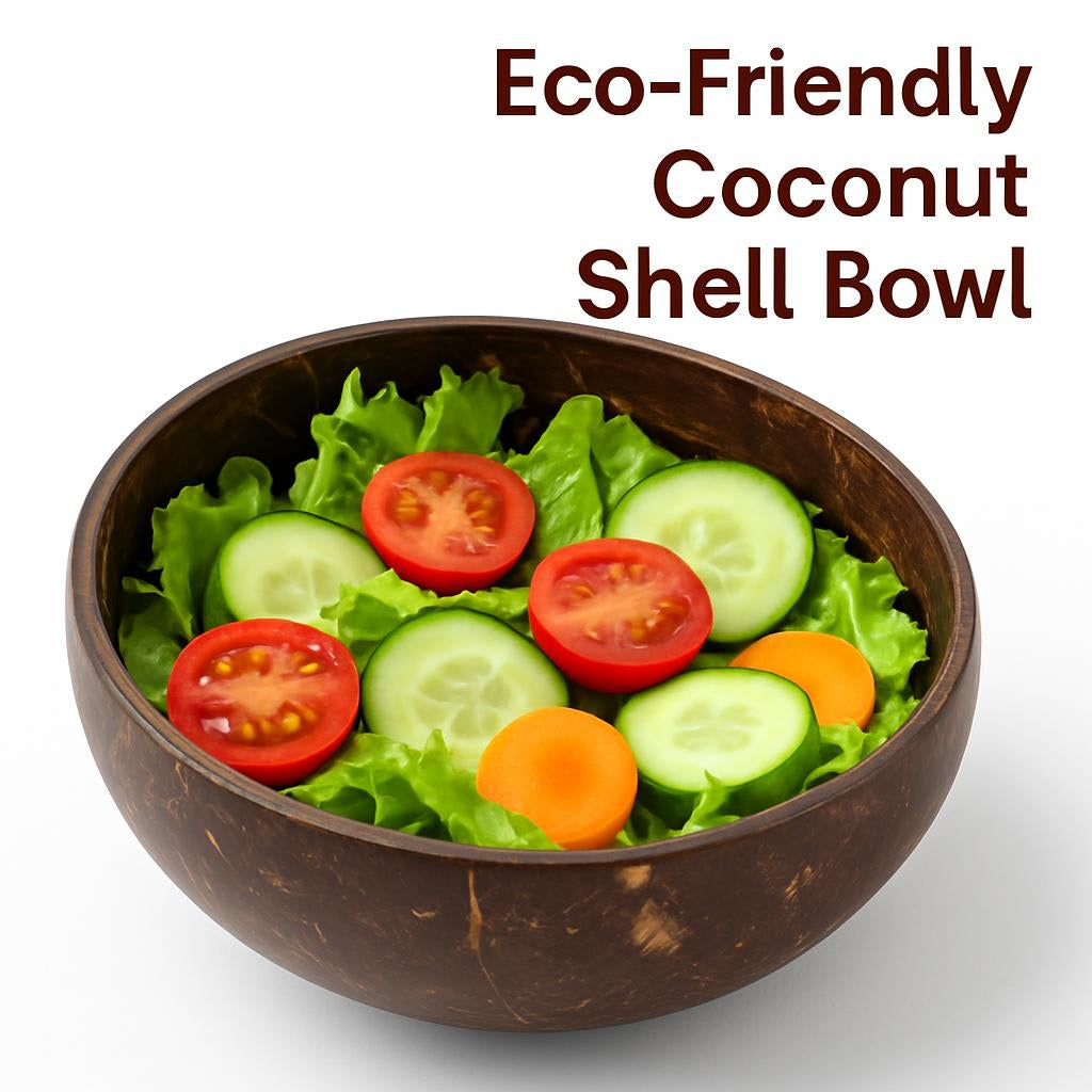 Eco-Friendly Coconut Shell Bowl - Sustainable, Natural, Zero-Waste
