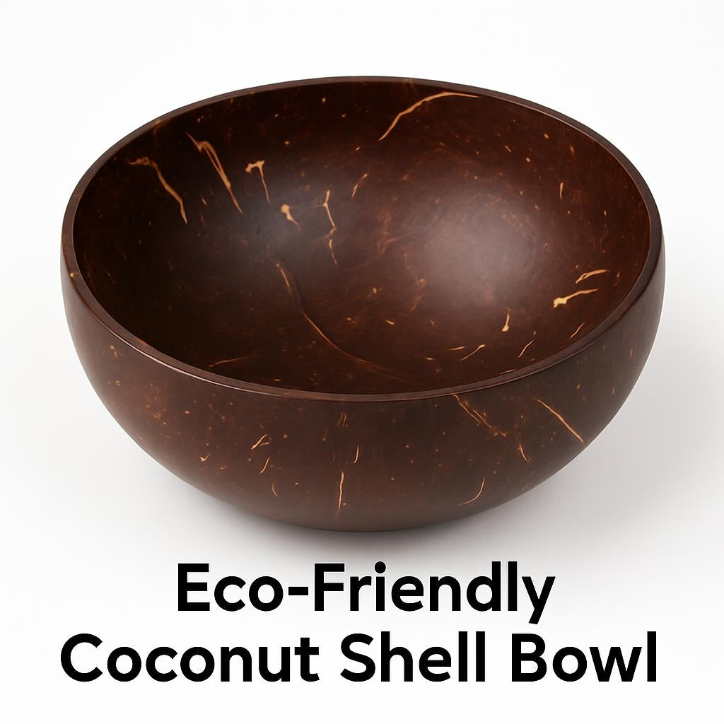 Eco-Friendly Coconut Shell Bowl - Sustainable, Natural, Zero-Waste