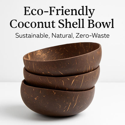 Eco-Friendly Coconut Shell Bowl - Sustainable, Natural, Zero-Waste