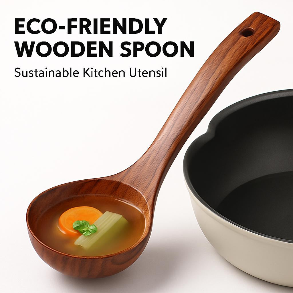Eco-Friendly Wooden Spoon - Sustainable Kitchen Utensil