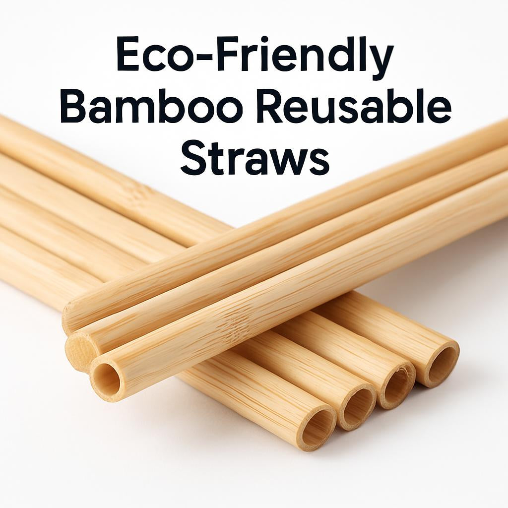 Eco-Friendly Bamboo Reusable Straws