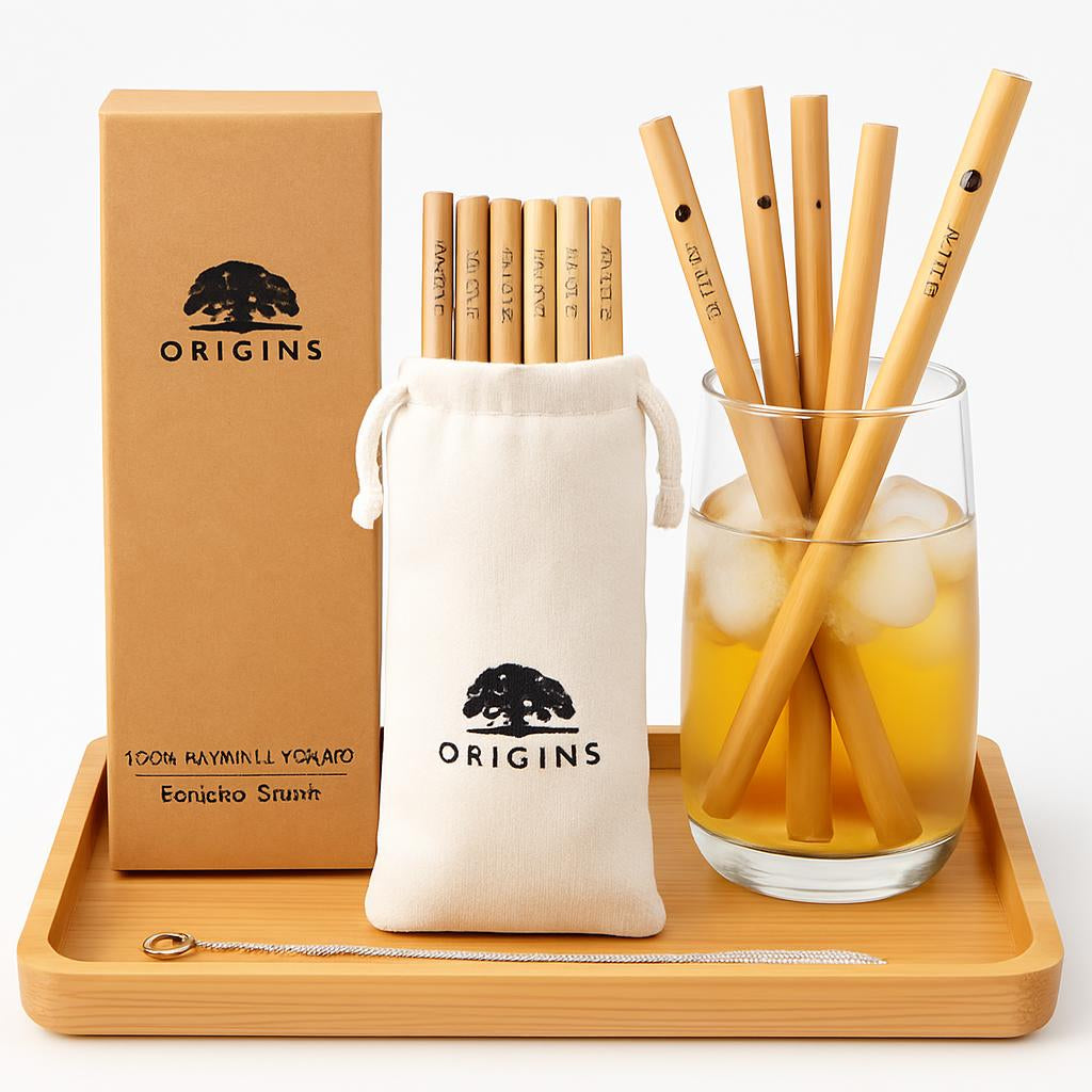 Eco-Friendly Bamboo Reusable Straws - Sustainable, Plastic-Free Drinking Solution