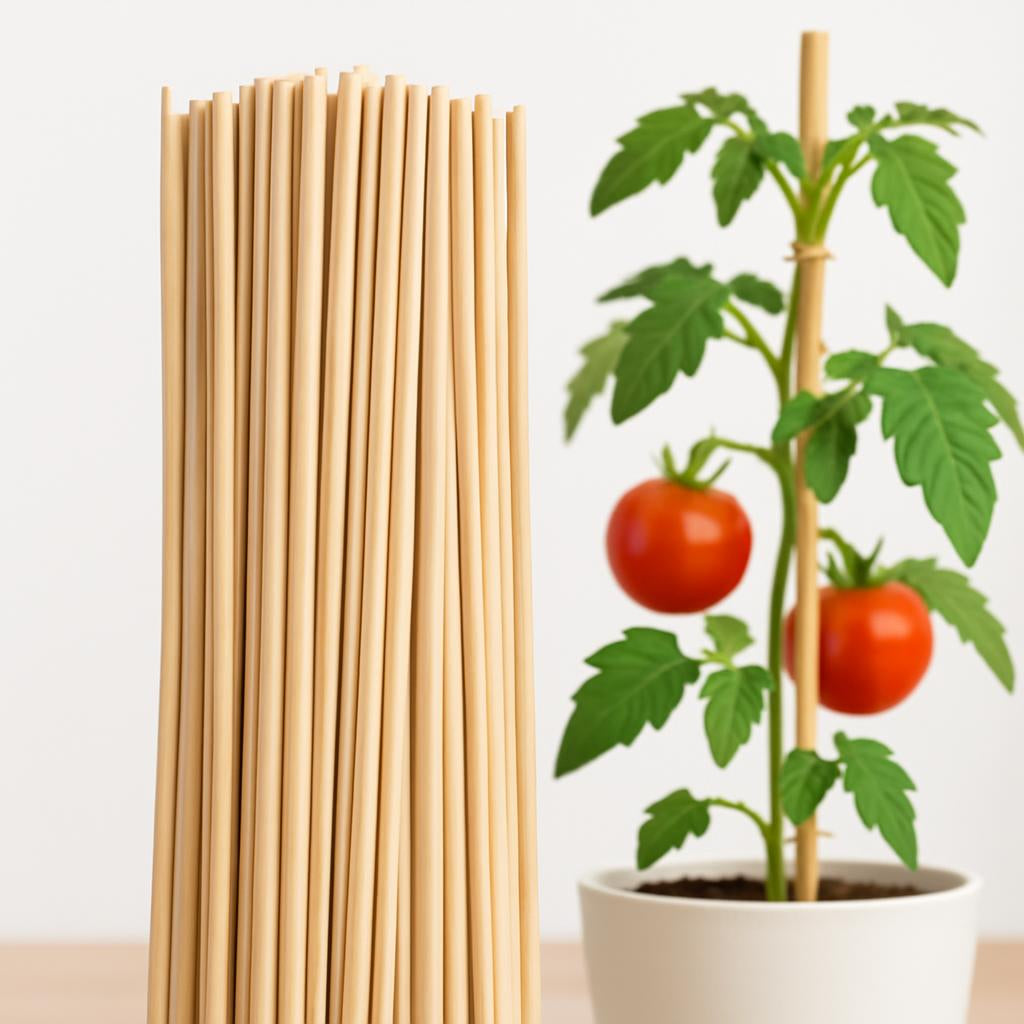 Eco-Friendly Bamboo Plant Support Sticks - Sustainable Garden Accessory