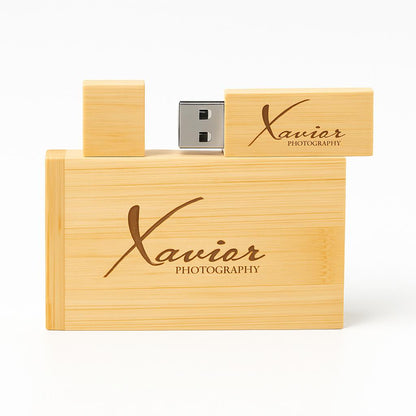 Eco-Friendly Bamboo USB Flash Drive - Sustainable Storage Solution