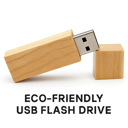 Eco-Friendly Bamboo USB Flash Drive - Sustainable Storage Solution
