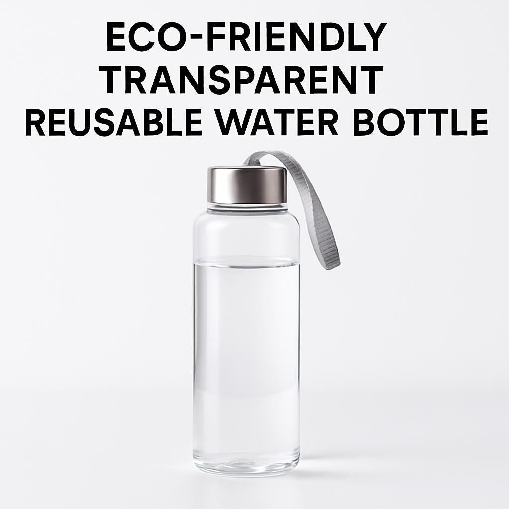 Eco-Friendly Transparent Reusable Water Bottle