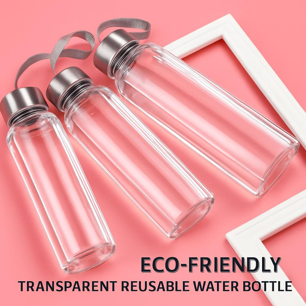Eco-Friendly Transparent Reusable Water Bottle