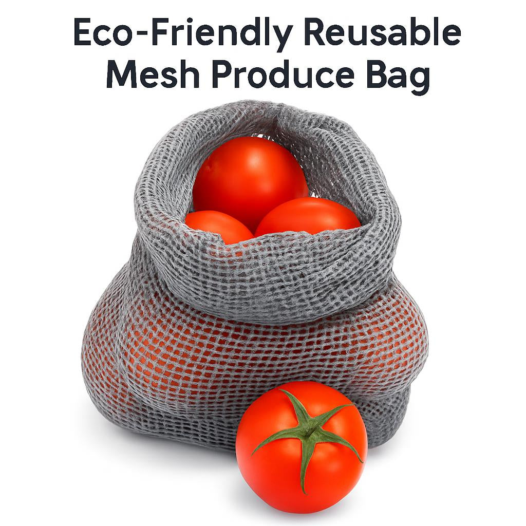 Eco-Friendly Reusable Mesh Produce Bag - Sustainable Grocery Solution