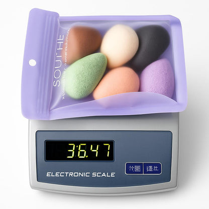 Multicolored Teardrop Eco-Friendly Makeup Sponges