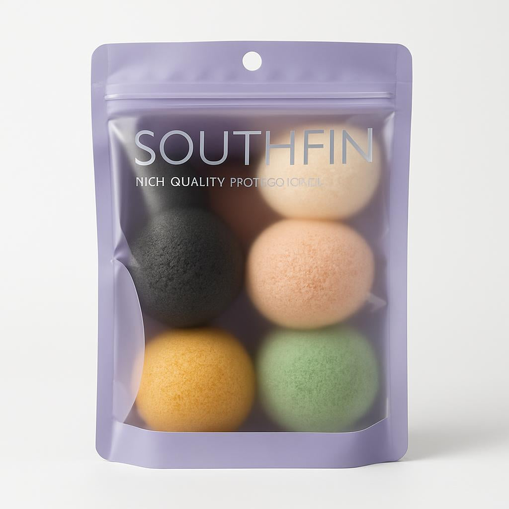 Eco-Friendly Multicolored Teardrop Makeup Sponges