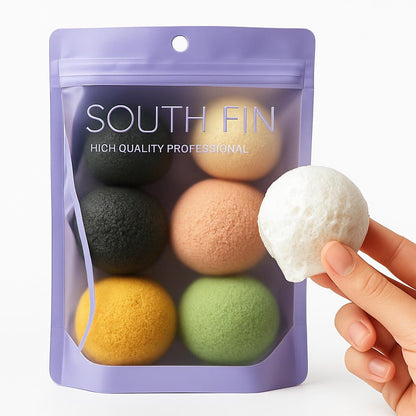 Eco-Friendly Multicolored Teardrop Makeup Sponges