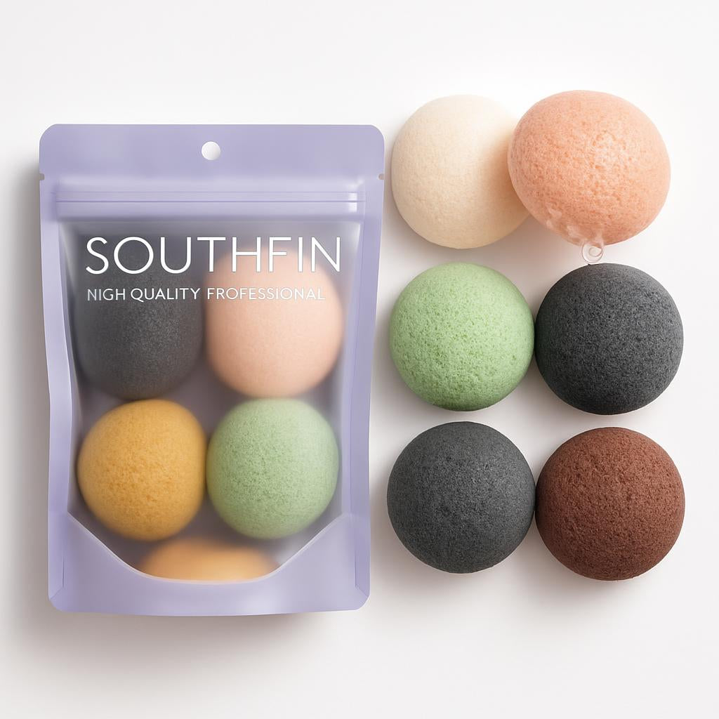Eco-Friendly Multicolored Teardrop Makeup Sponges