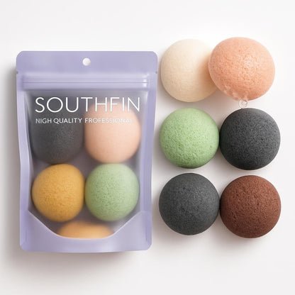 Eco-Friendly Multicolored Teardrop Makeup Sponges