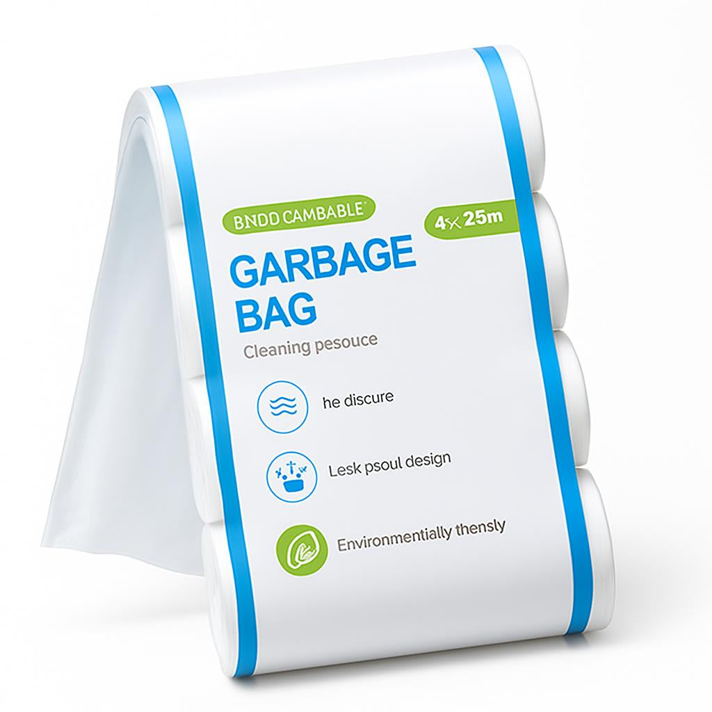 Biodegradable White Garbage Bags - Eco-Friendly Waste Solution