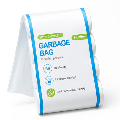 Biodegradable White Garbage Bags - Eco-Friendly Waste Solution