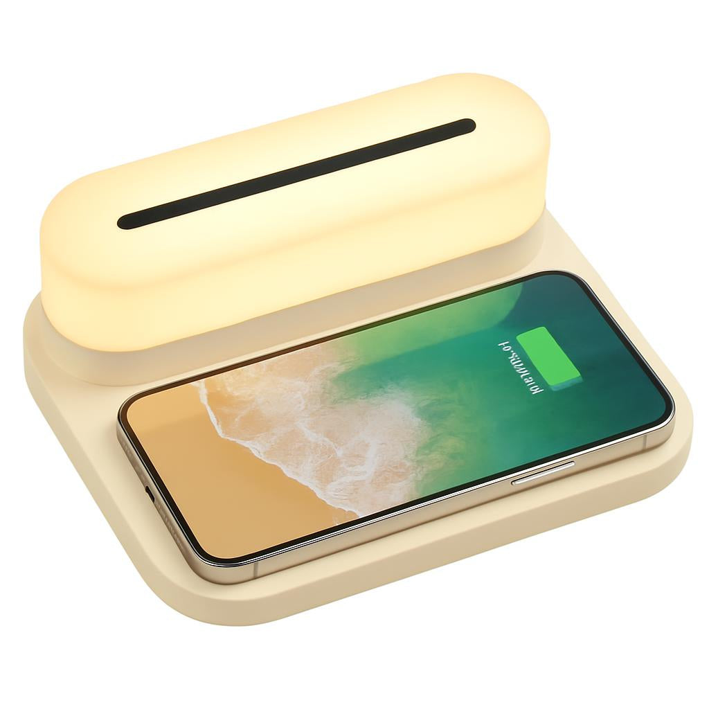 Wireless Charging Station with LED Night Light