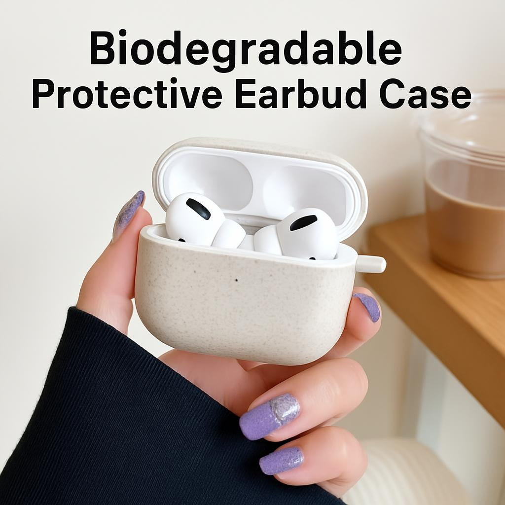 Biodegradable Protective Earbud Case - Eco-Friendly, Durable, Plastic-Free
