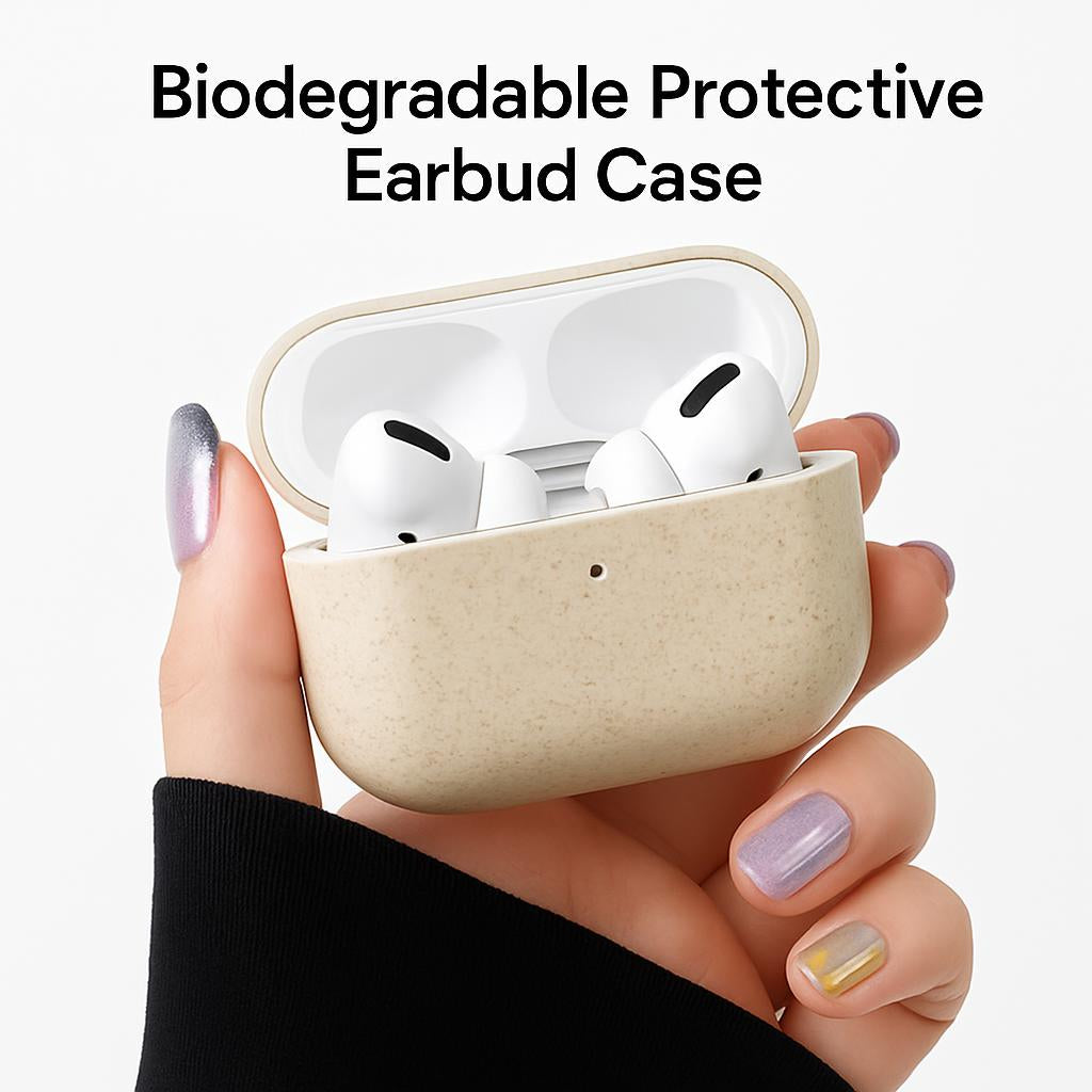 Biodegradable Protective Earbud Case - Eco-Friendly, Durable, Plastic-Free