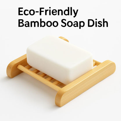 Eco-Friendly Bamboo Soap Dish - Sustainable & Biodegradable