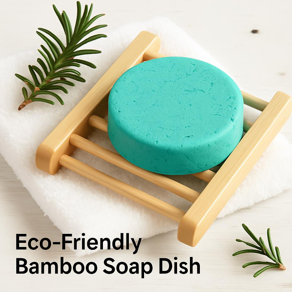 Eco-Friendly Bamboo Soap Dish - Sustainable & Biodegradable