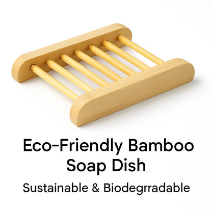 Eco-Friendly Bamboo Soap Dish - Sustainable & Biodegradable