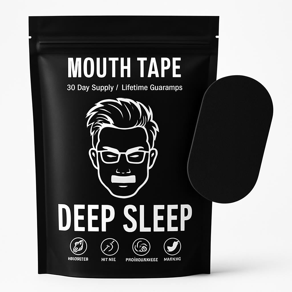 Sleep-Enhancing Mouth Tape in Black Packaging