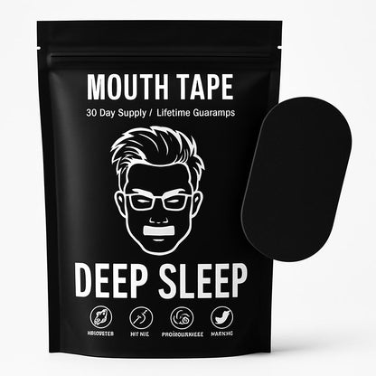 Sleep-Enhancing Mouth Tape in Black Packaging