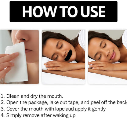 Sleep-Enhancing Mouth Tape for Snoring Reduction and Nasal Breathing