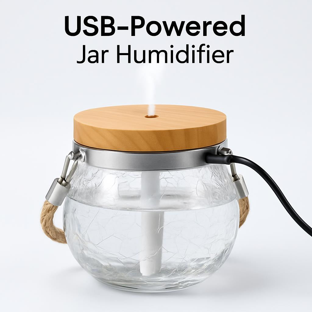 Eco-Friendly Essential Oil Diffuser with Wooden Top