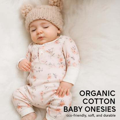 Organic Cotton Baby Onesies - Eco-Friendly, Soft, and Durable