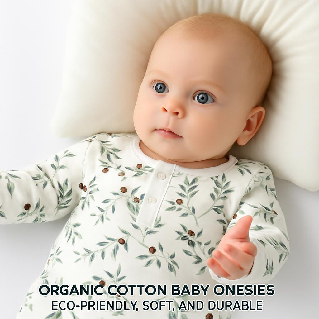 Organic Cotton Baby Onesies - Eco-Friendly, Soft, and Durable