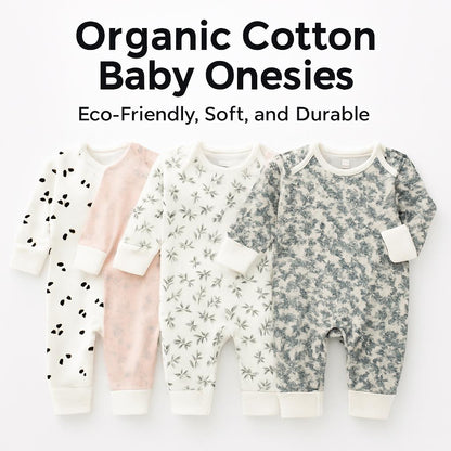 Organic Cotton Baby Onesies - Eco-Friendly, Soft, and Durable