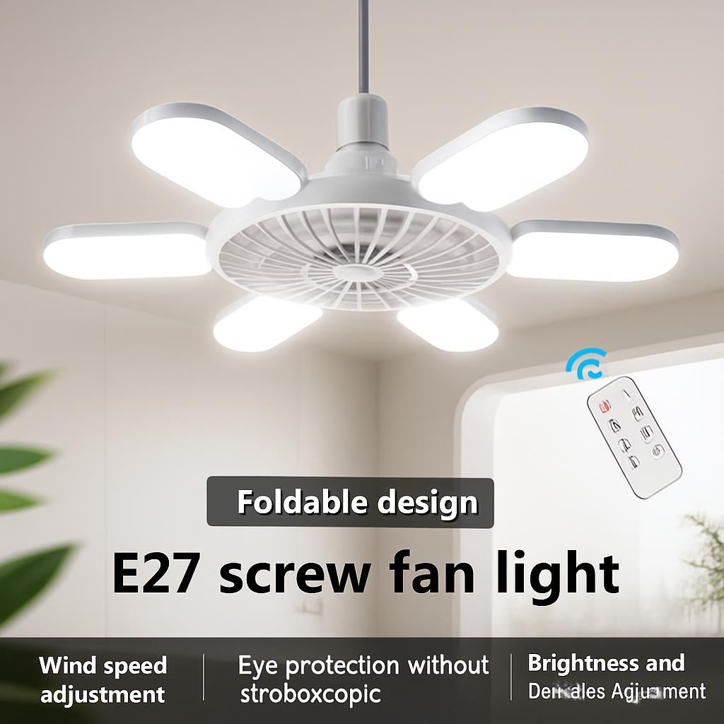 Energy-Efficient LED Ceiling Fan with Air Circulation