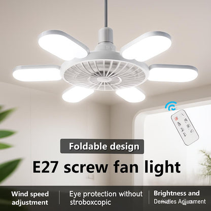 Energy-Efficient LED Ceiling Fan with Air Circulation