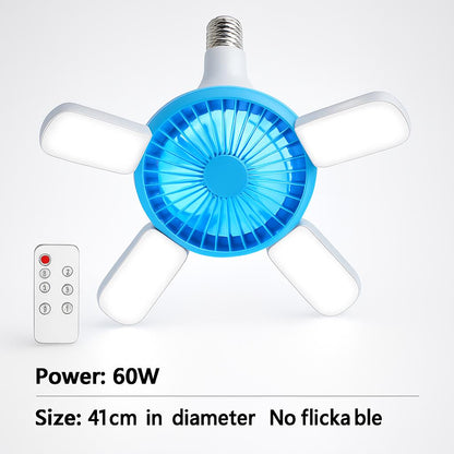 Energy-Efficient LED Ceiling Fan with Air Circulation