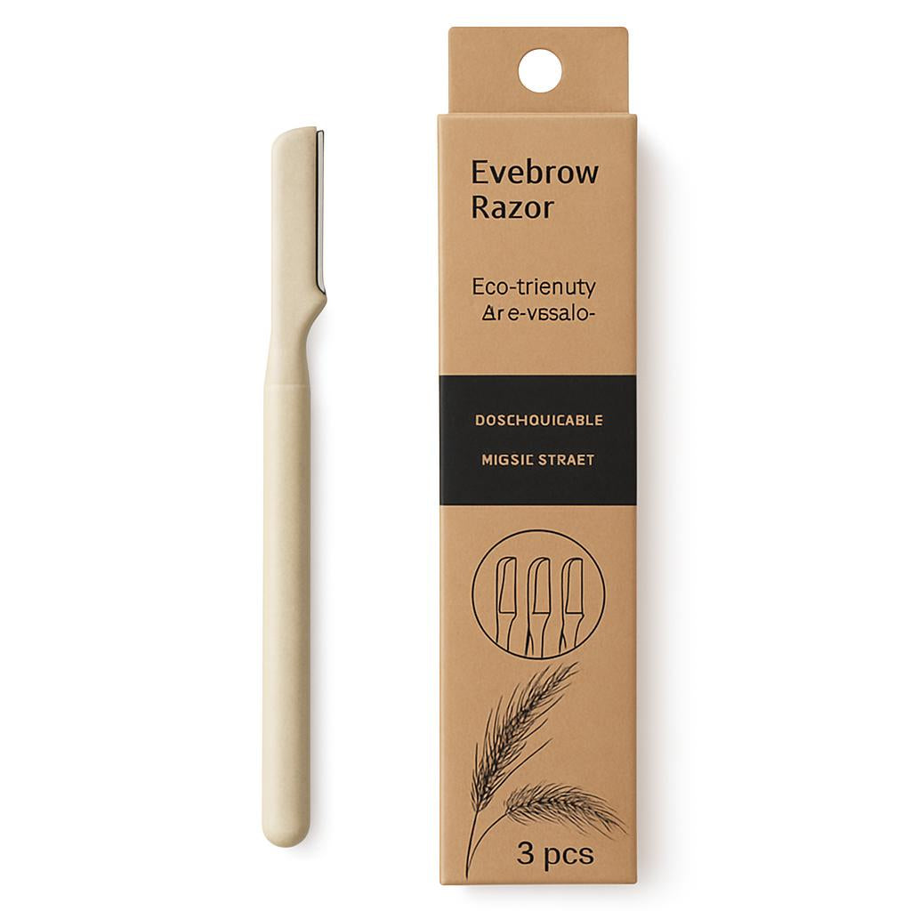 Eco-Friendly Biodegradable Eyebrow Razor for Sustainable Grooming