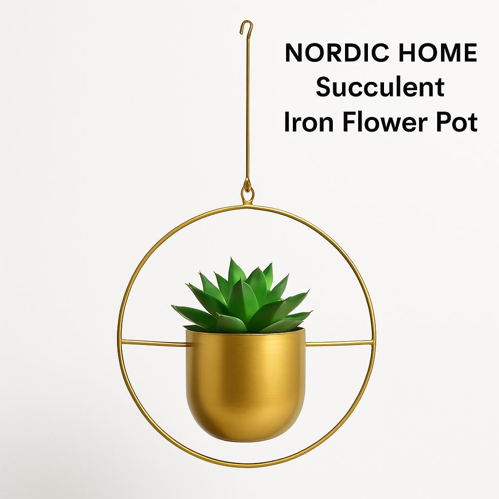 Nordic Home Succulent Iron Flower Pot
